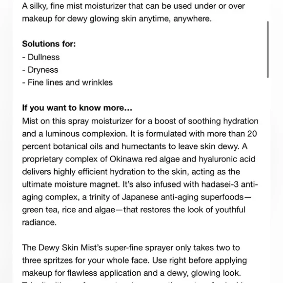 TATCHA Luminous Dewy Skin Mist - Picture 3 of 4